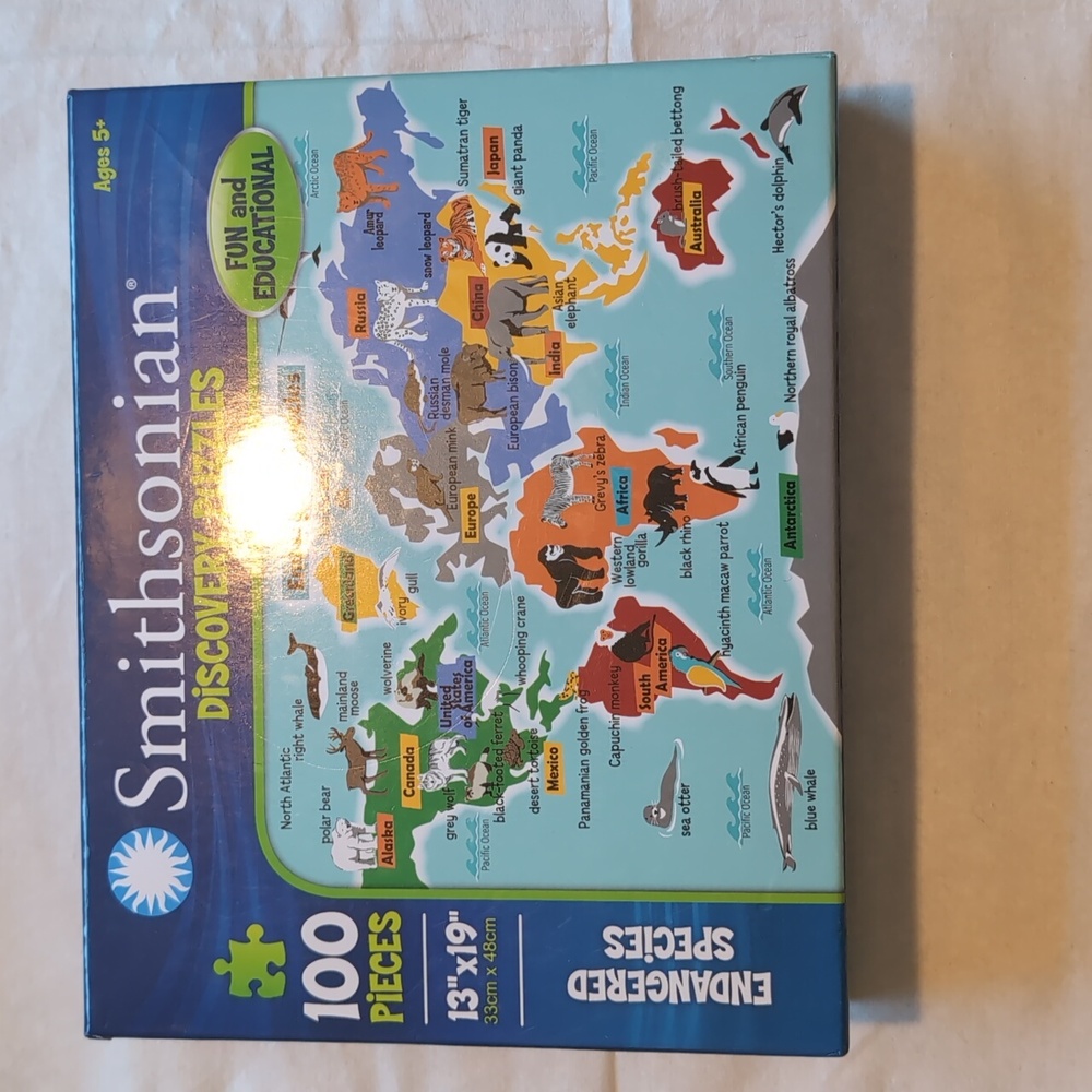 Smithsonian Discovery Endangered Species Puzzle